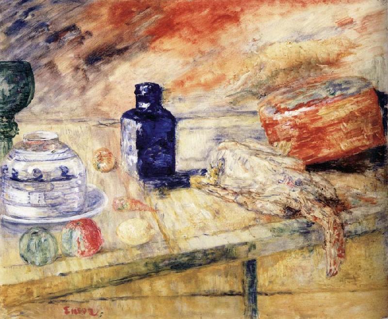 James Ensor The Blue Flacon